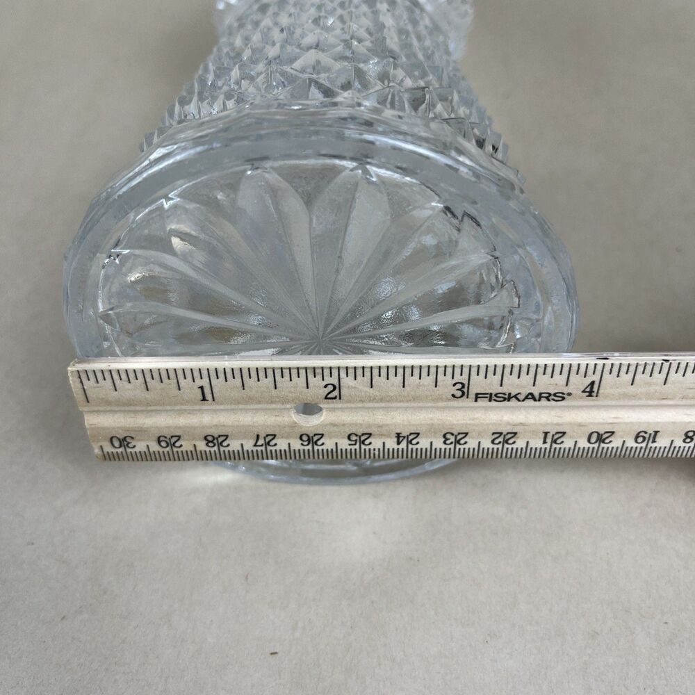 Vintage Oberglas Austria Diamond Point‎ Crystal Liquor Decanter 24oz - Picture 6 of 6